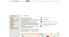 Desktop Screenshot of eltigrefabrica.com.ar